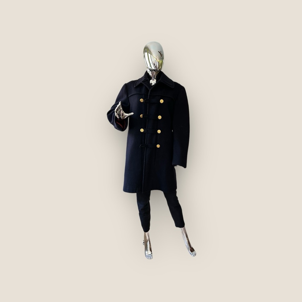 Merchant marine wool coat